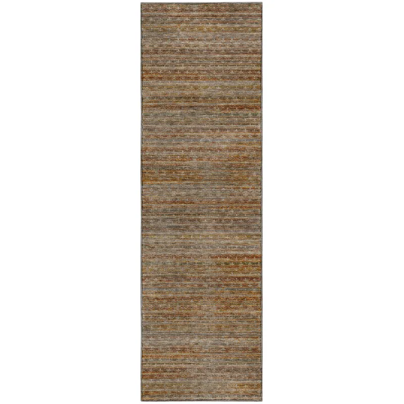 Machine Washable Vico Paprika 2\'3\" x 7\'6\" Runner Rug