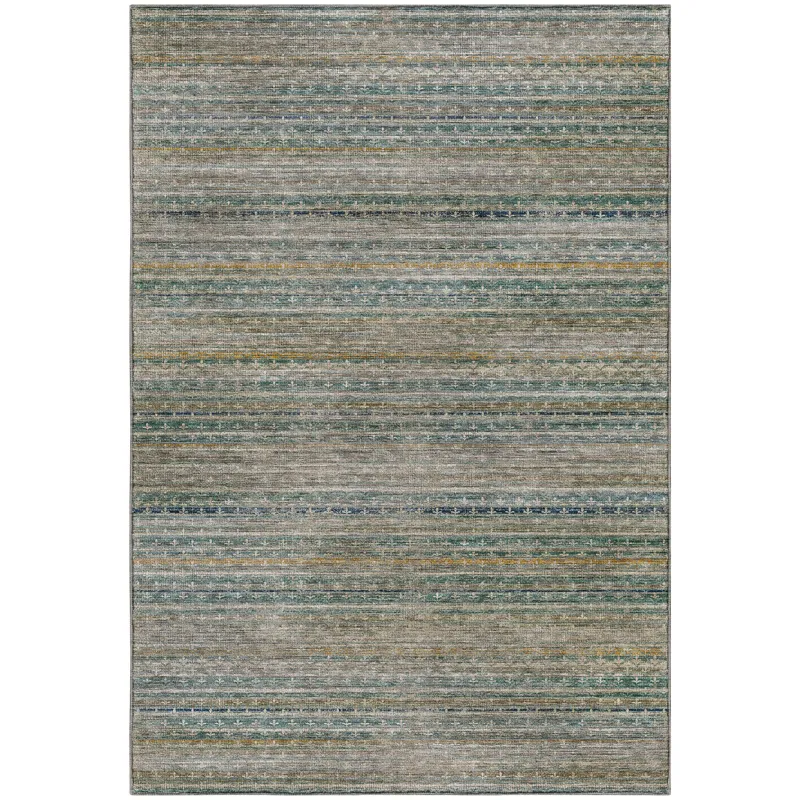 Machine Washable Vico Teal 10\' x 14\' Rug