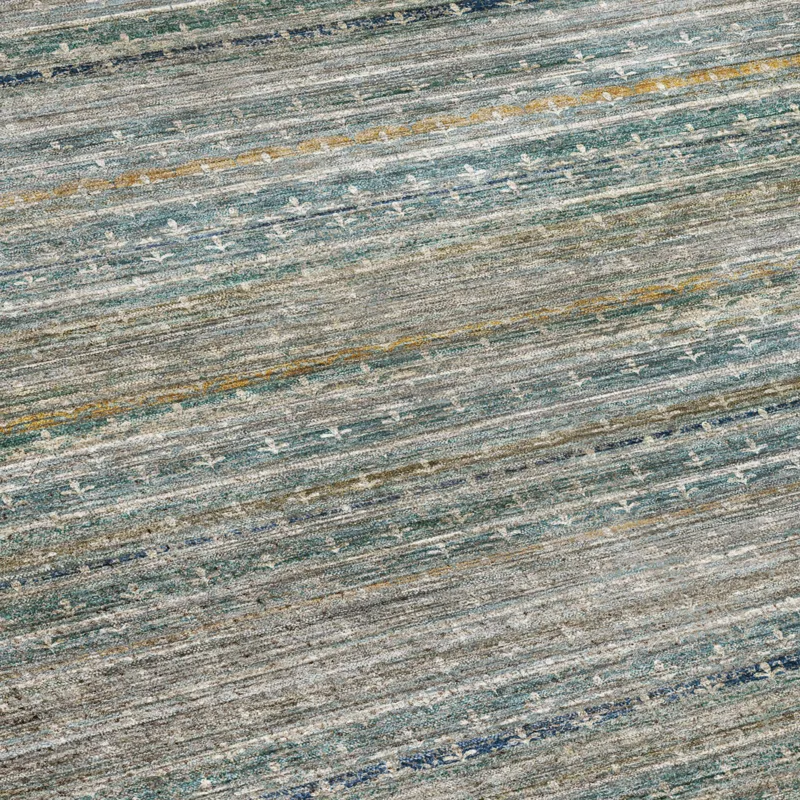 Machine Washable Vico Teal 10\' x 14\' Rug