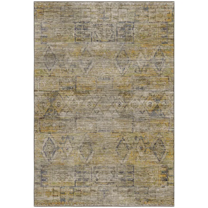 Machine Washable Vico Gold 2\'6\" x 3\'10\" Rug