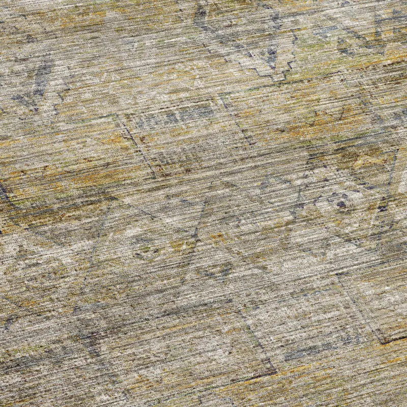 Machine Washable Vico Gold 2\'6\" x 3\'10\" Rug