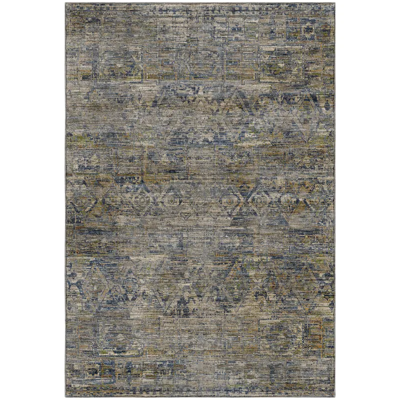 Machine Washable Vico Navy 5\' x 7\'6\" Rug