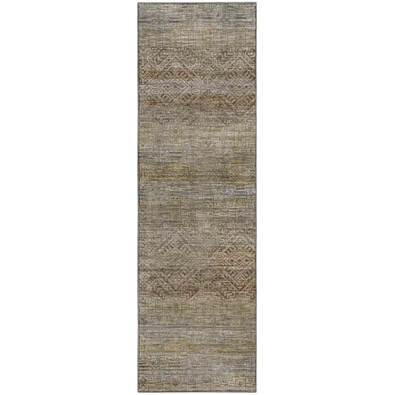 Machine Washable Vico Linen 2\'3\" x 7\'6\" Runner Rug
