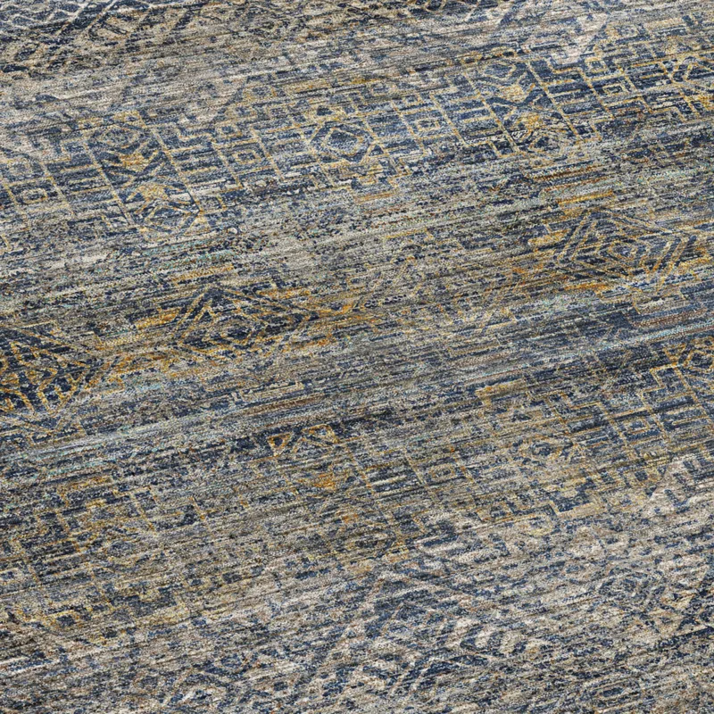 Machine Washable Vico Navy 3\' x 5\' Rug