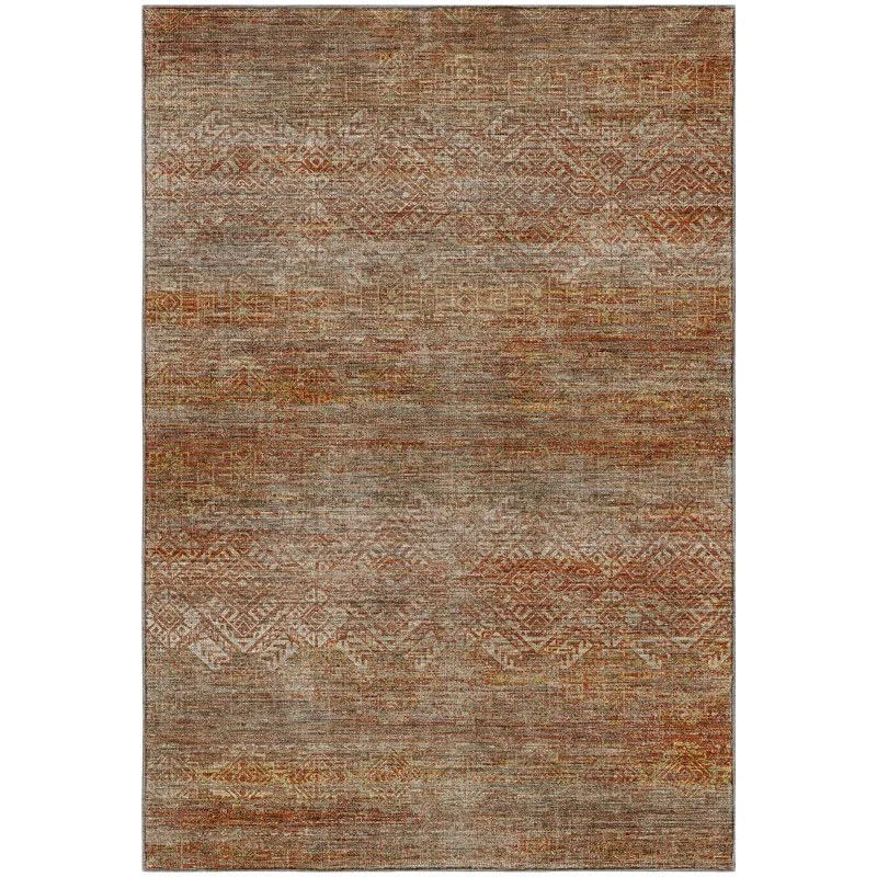 Machine Washable Vico Paprika 5\' x 7\'6\" Rug