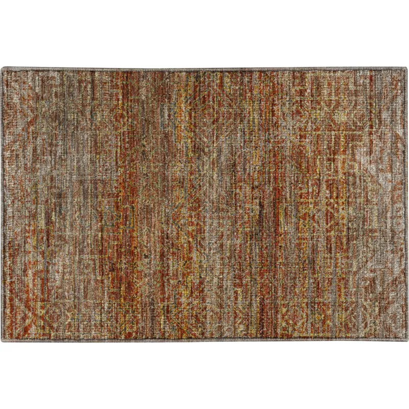 Machine Washable Vico Paprika 1\'8\" x 2\'6\" Rug