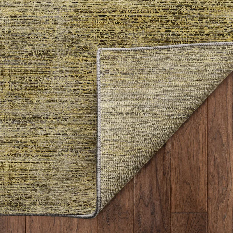 Machine Washable Vico Gold 10\' x 14\' Rug