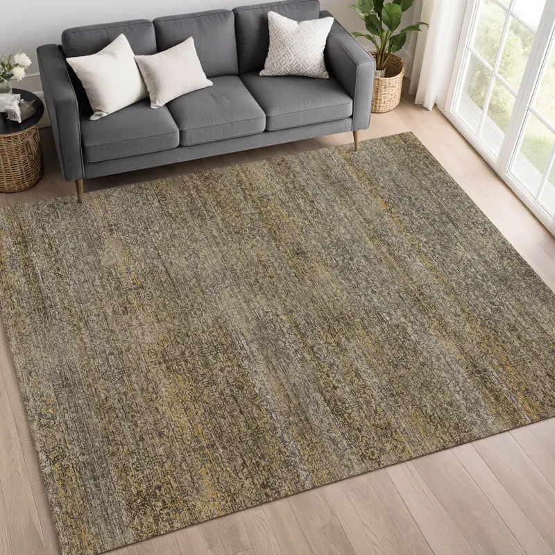 Machine Washable Vico Graphite 8\' x 10\' Rug