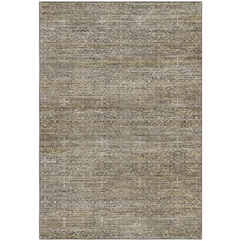 Machine Washable Vico Khaki 10\' x 14\' Rug