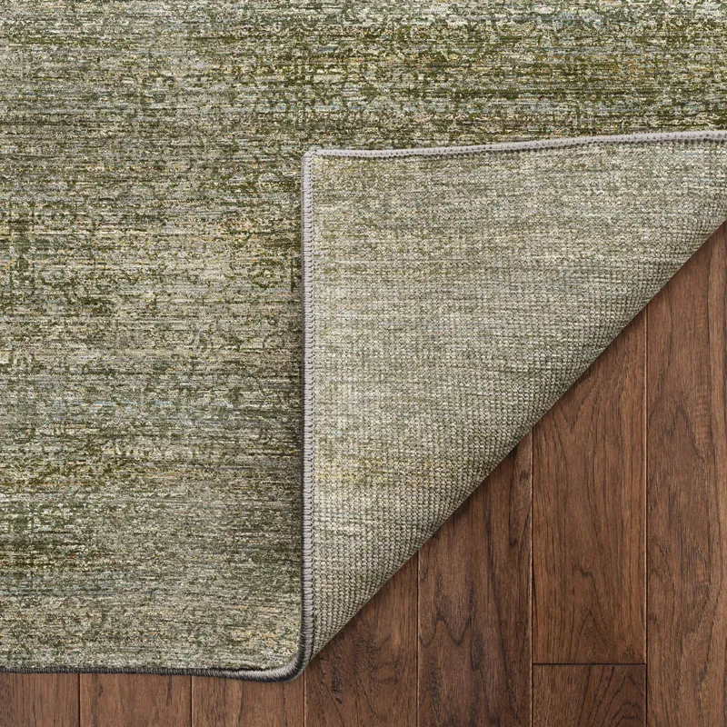 Machine Washable Vico Olive 9\' x 12\' Rug