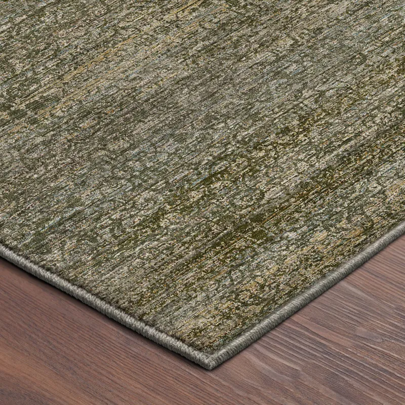 Machine Washable Vico Olive 9\' x 12\' Rug