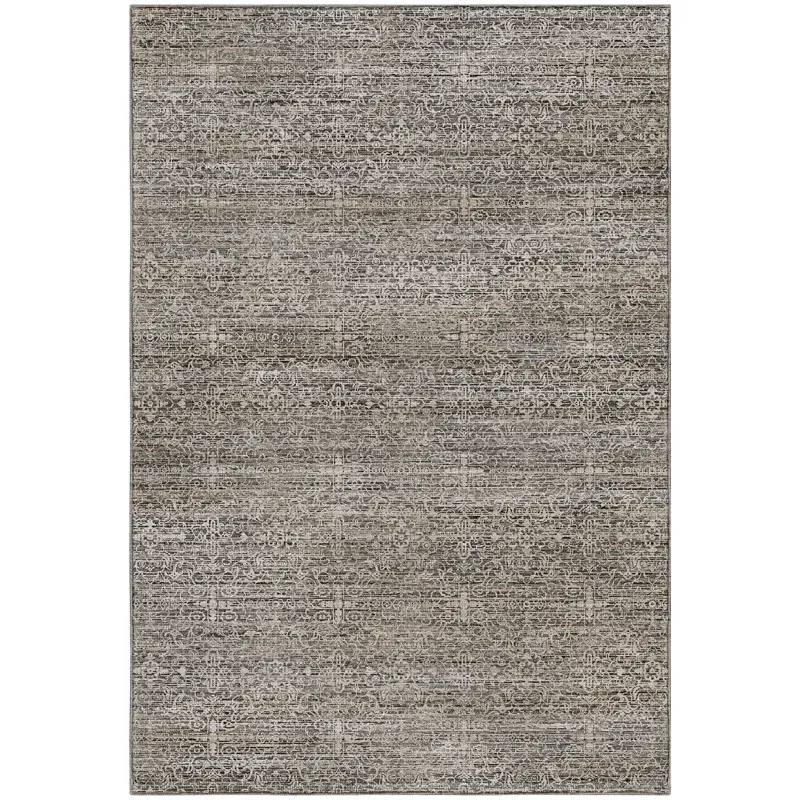 Machine Washable Vico Silver 2\'6\" x 3\'10\" Rug