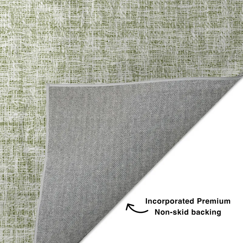 Luxury Washable Voyage Celery 10\' x 14\' Rug