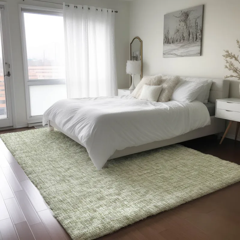 Luxury Washable Voyage Celery 10\' x 14\' Rug