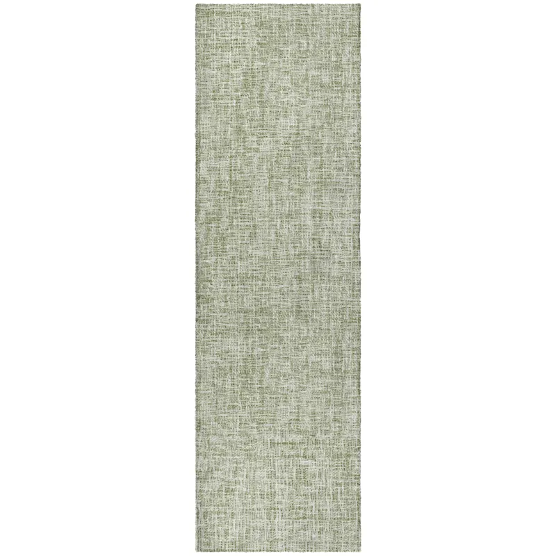 Luxury Washable Voyage Celery 2\'3\" x 7\'6\" Runner Rug