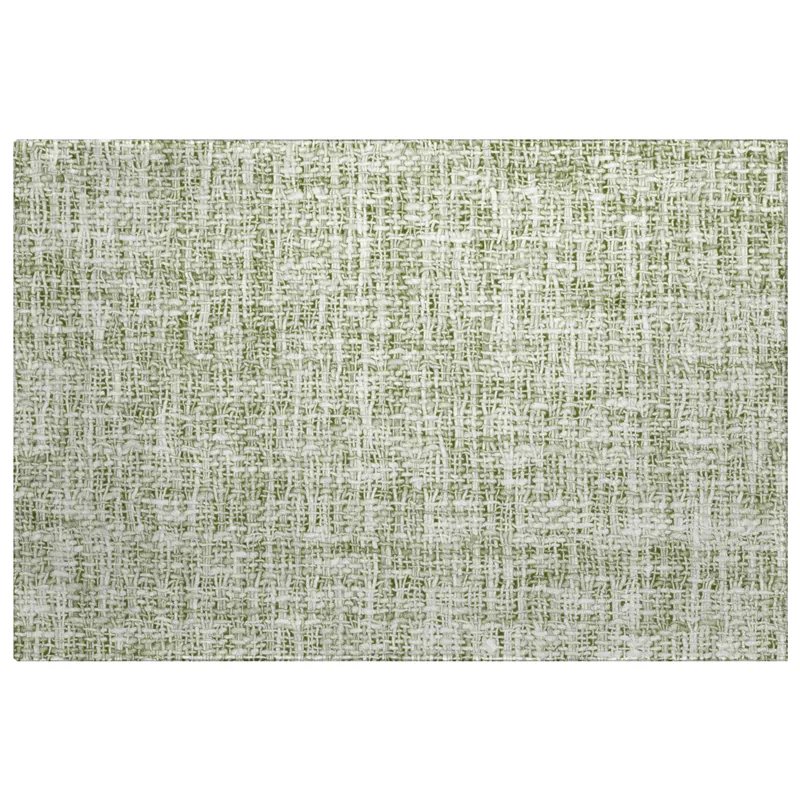 Luxury Washable Voyage Celery 1\'8\" x 2\'6\" Rug