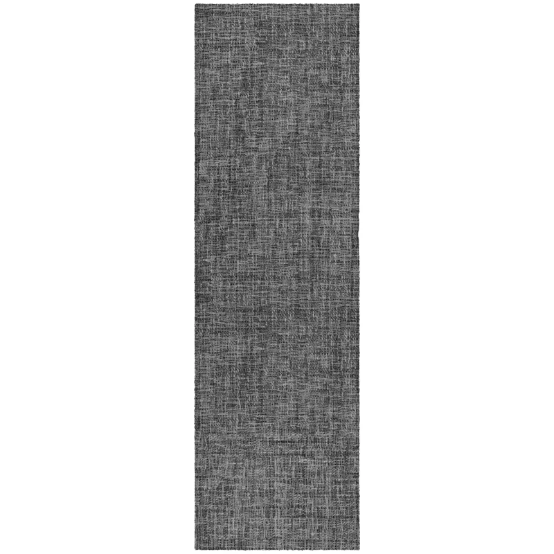Luxury Washable Voyage Charcoal 2\'3\" x 7\'6\" Runner Rug