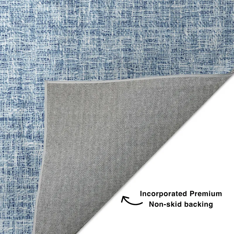 Luxury Washable Voyage Denim 10\' x 14\' Rug