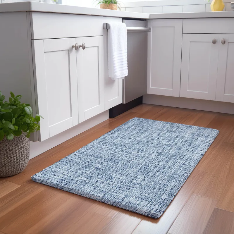 Luxury Washable Voyage Denim 1\'8\" x 2\'6\" Rug