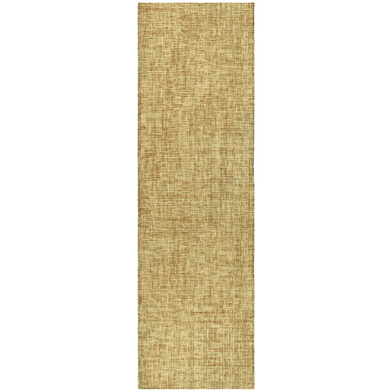 Luxury Washable Voyage Gold 2\'3\" x 7\'6\" Runner Rug