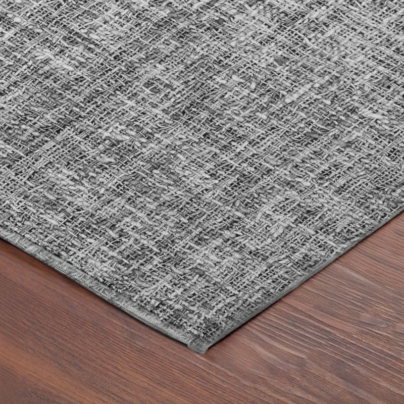 Luxury Washable Voyage Gray 9\' x 12\' Rug