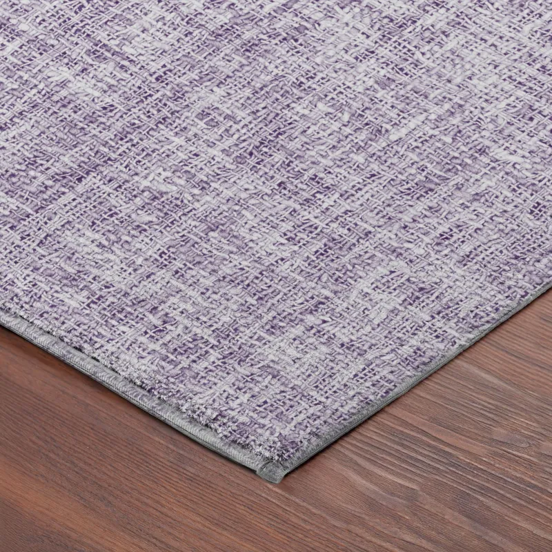 Luxury Washable Voyage Lavender 1\'8\" x 2\'6\" Rug