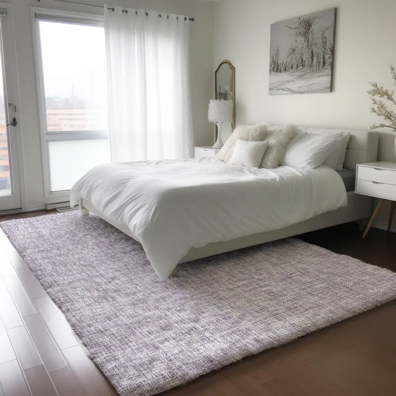 Luxury Washable Voyage Lavender 8\' x 10\' Rug