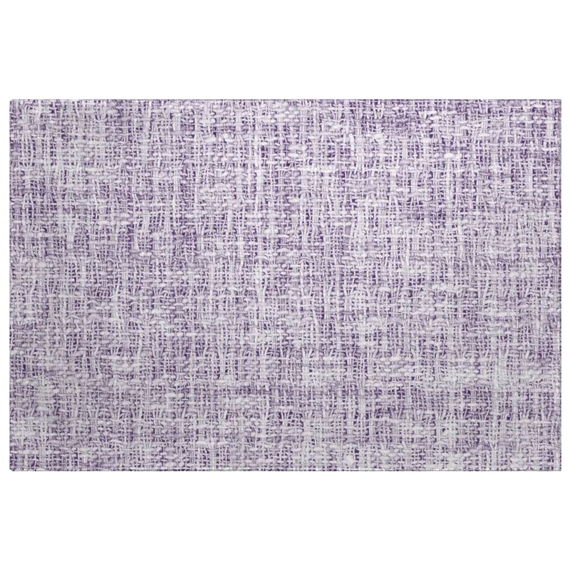 Luxury Washable Voyage Lavender 1\'8\" x 2\'6\" Rug