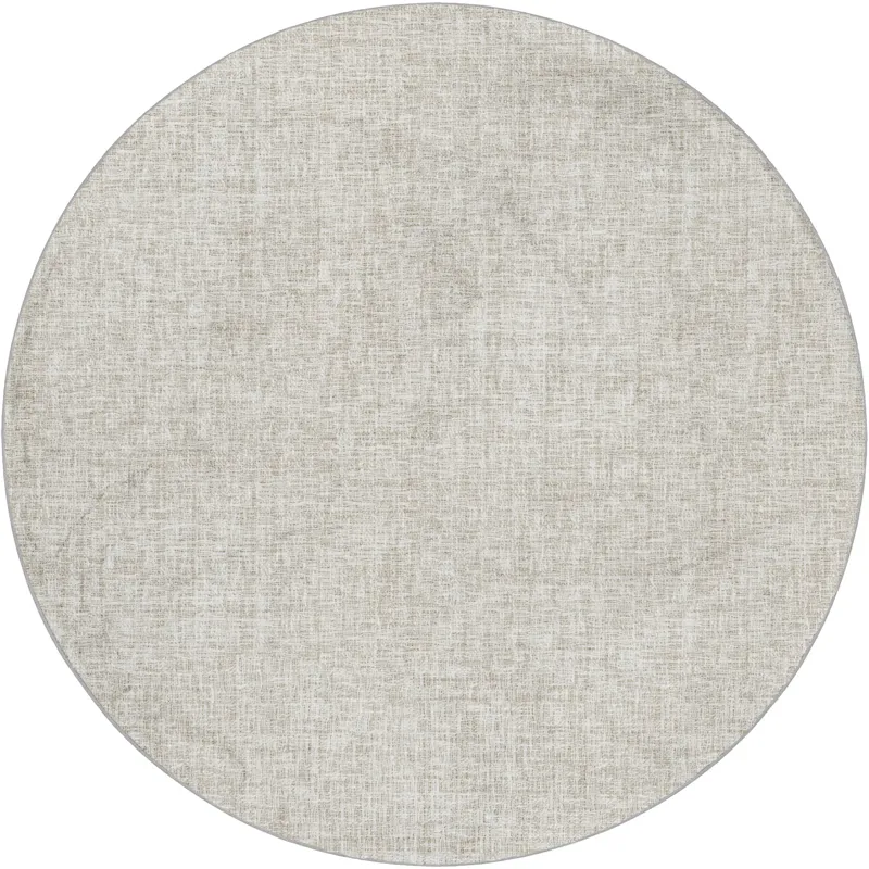 Luxury Washable Voyage Linen 8\' x 8\' Round Rug