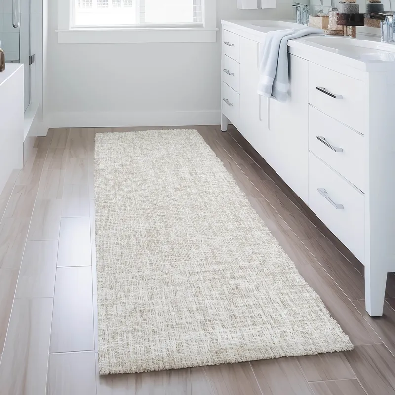 Luxury Washable Voyage Linen 2\'3\" x 7\'6\" Runner Rug
