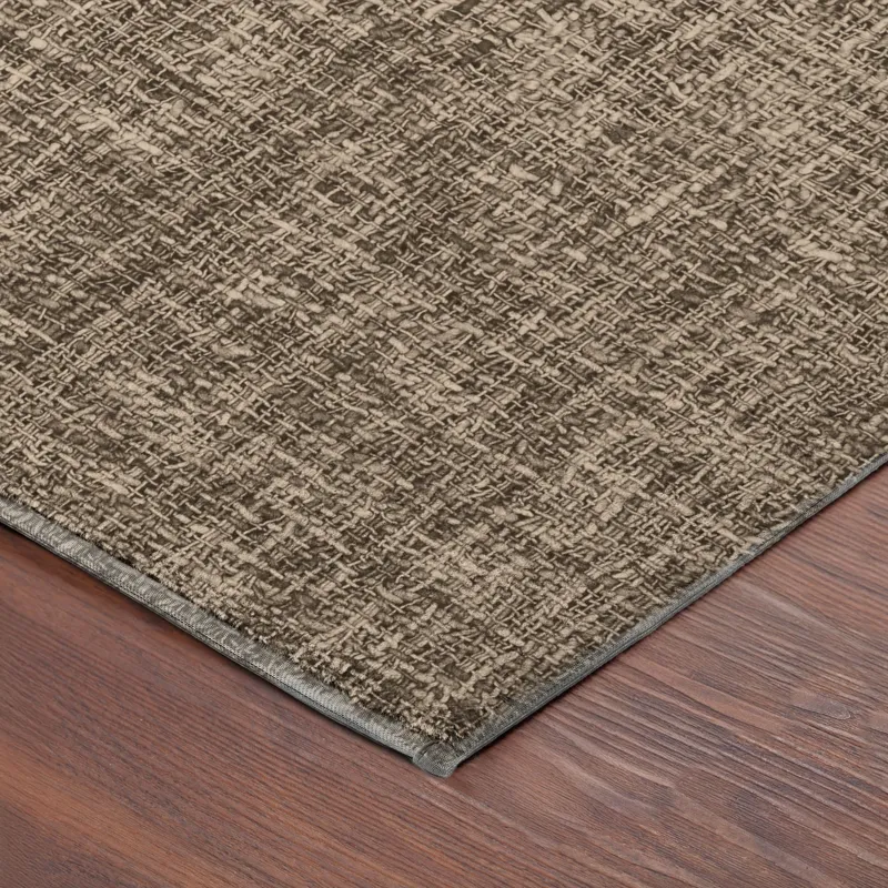 Luxury Washable Voyage Mocha 8\' x 10\' Rug