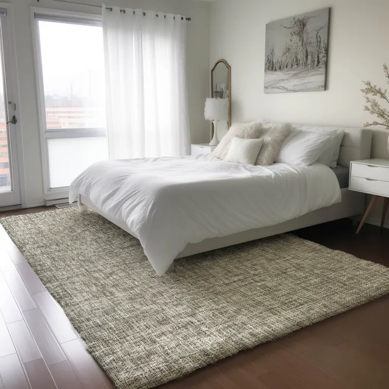 Luxury Washable Voyage Putty 9\' x 12\' Rug