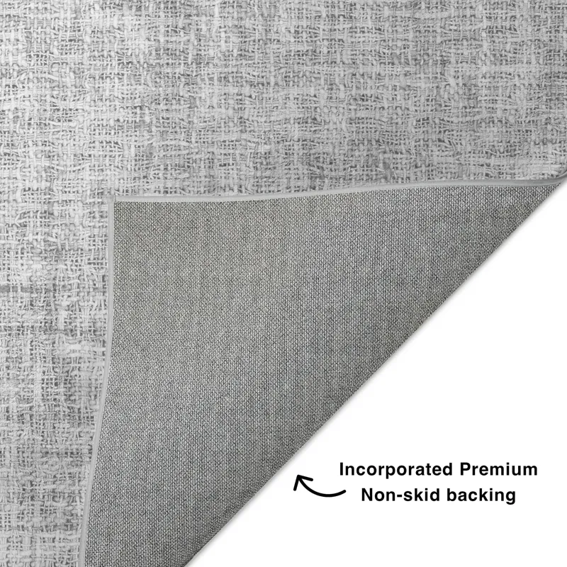 Luxury Washable Voyage Silver 10\' x 14\' Rug