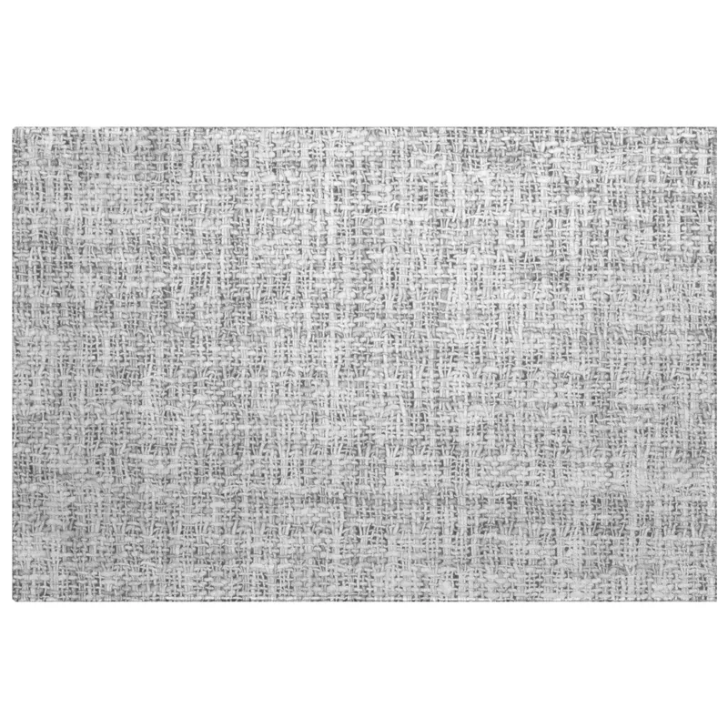 Luxury Washable Voyage Silver 1\'8\" x 2\'6\" Rug