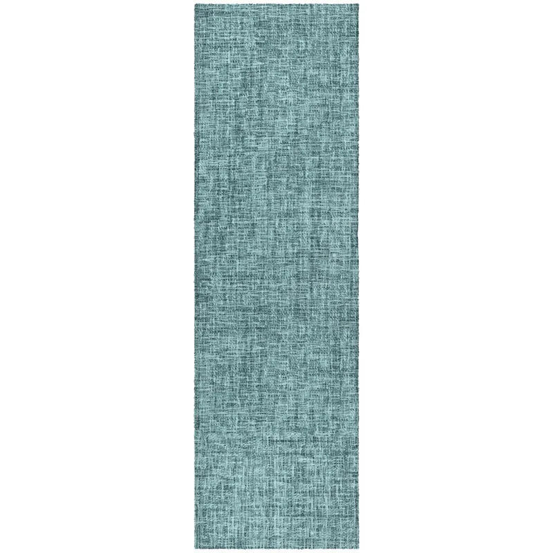 Luxury Washable Voyage Teal 2\'3\" x 7\'6\" Runner Rug