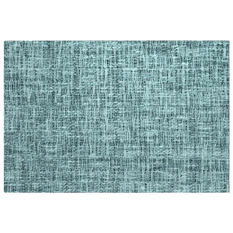 Luxury Washable Voyage Teal 1\'8\" x 2\'6\" Rug