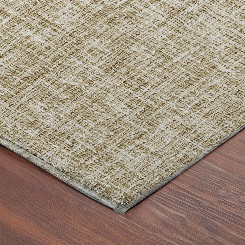 Luxury Washable Voyage Walnut 1\'8\" x 2\'6\" Rug