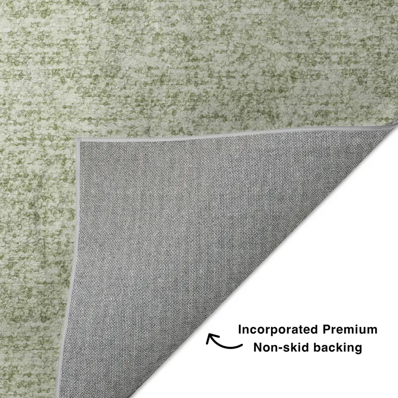 Luxury Washable Voyage Celery 3\' x 5\' Rug