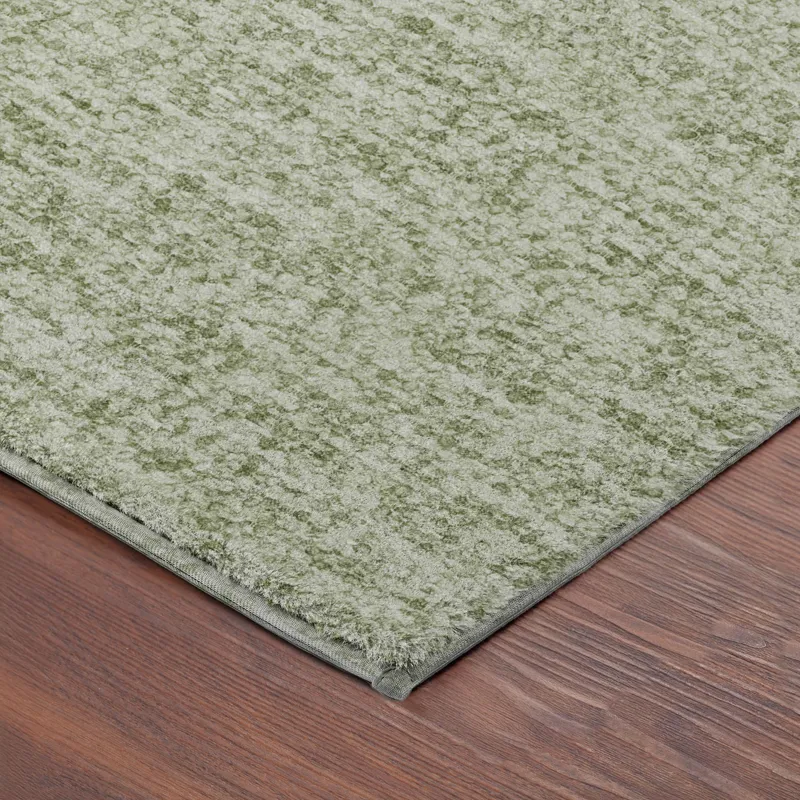Luxury Washable Voyage Celery 3\' x 5\' Rug