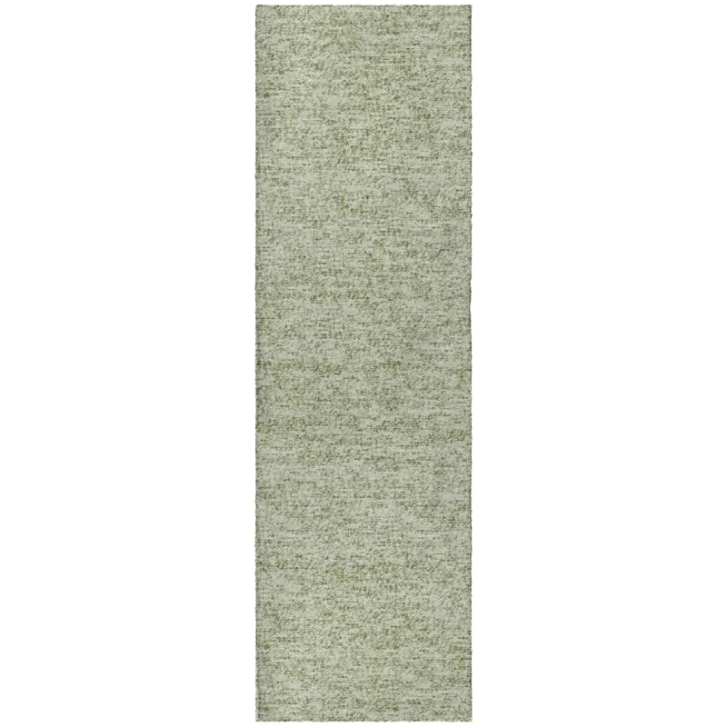 Luxury Washable Voyage Celery 2\'3\" x 7\'6\" Runner Rug