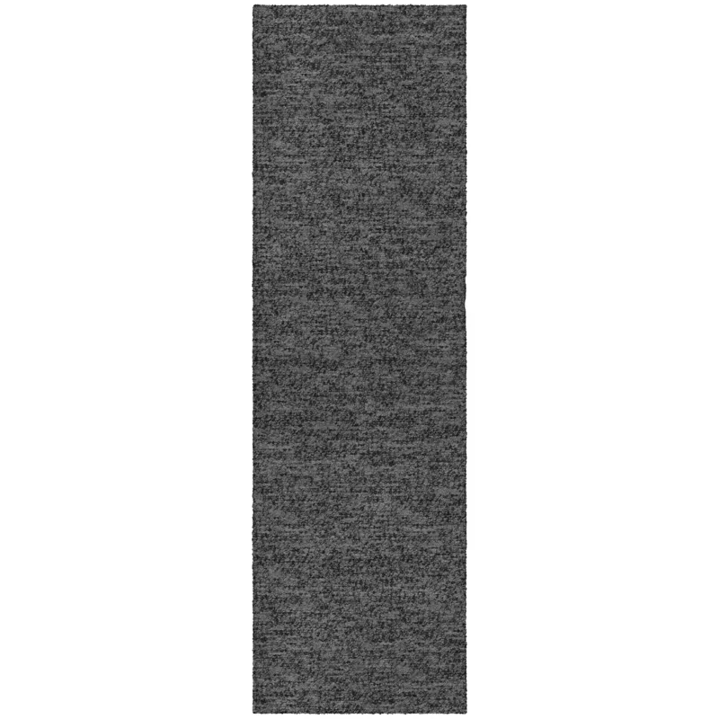 Luxury Washable Voyage Charcoal 2\'3\" x 7\'6\" Runner Rug