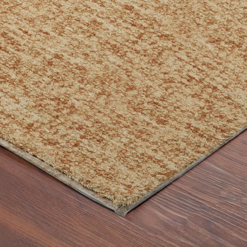 Luxury Washable Voyage Copper 2\'3\" x 7\'6\" Runner Rug