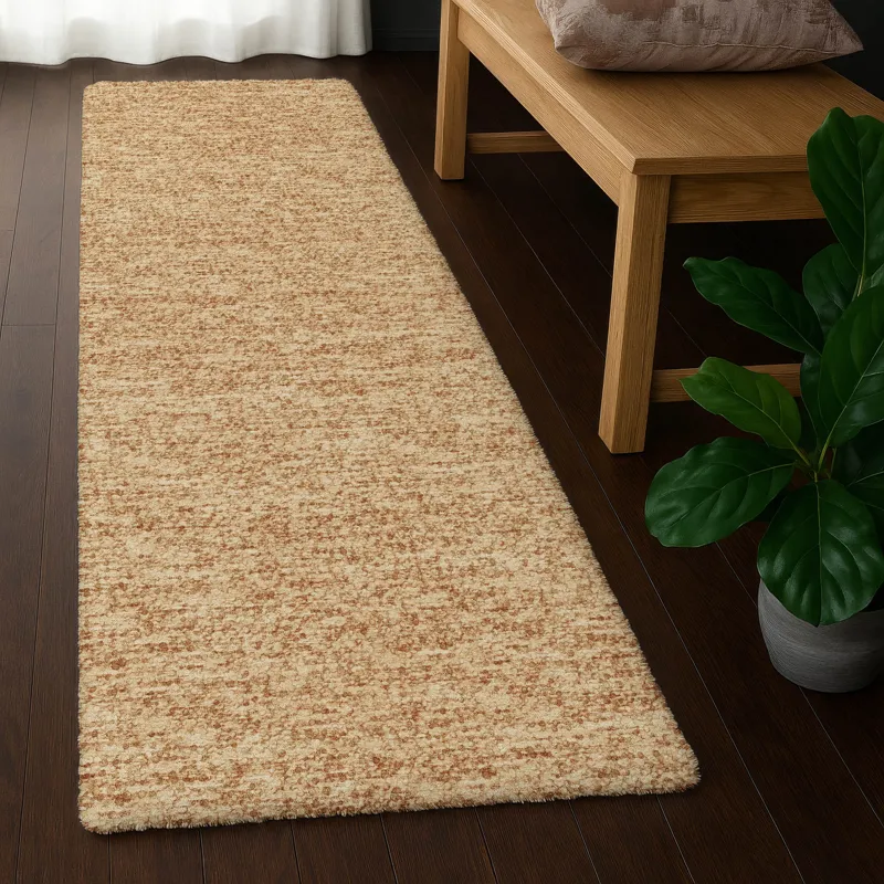 Luxury Washable Voyage Copper 2\'3\" x 7\'6\" Runner Rug