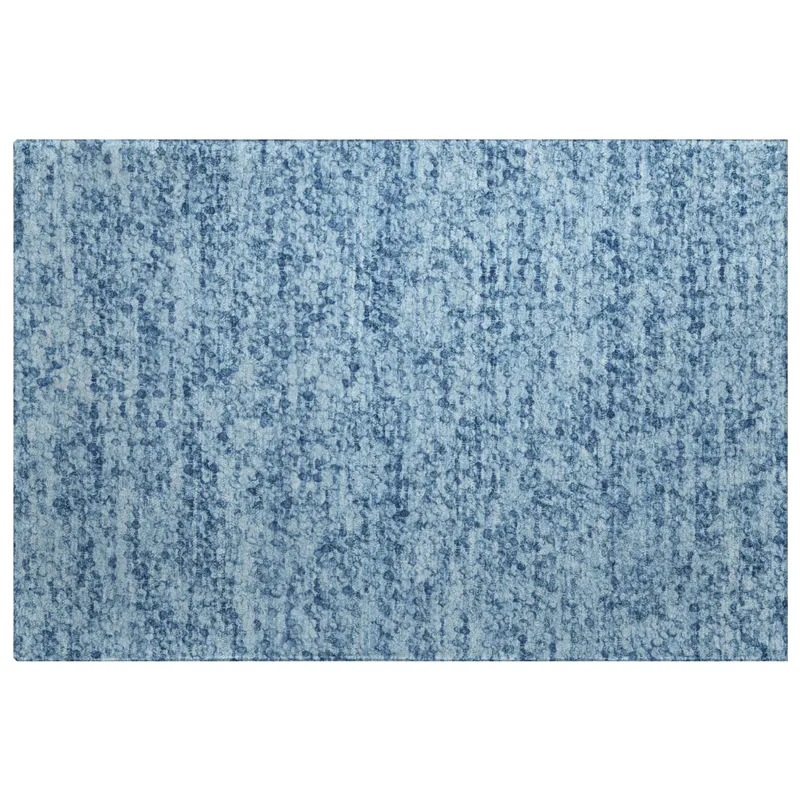 Luxury Washable Voyage Denim 1\'8\" x 2\'6\" Rug