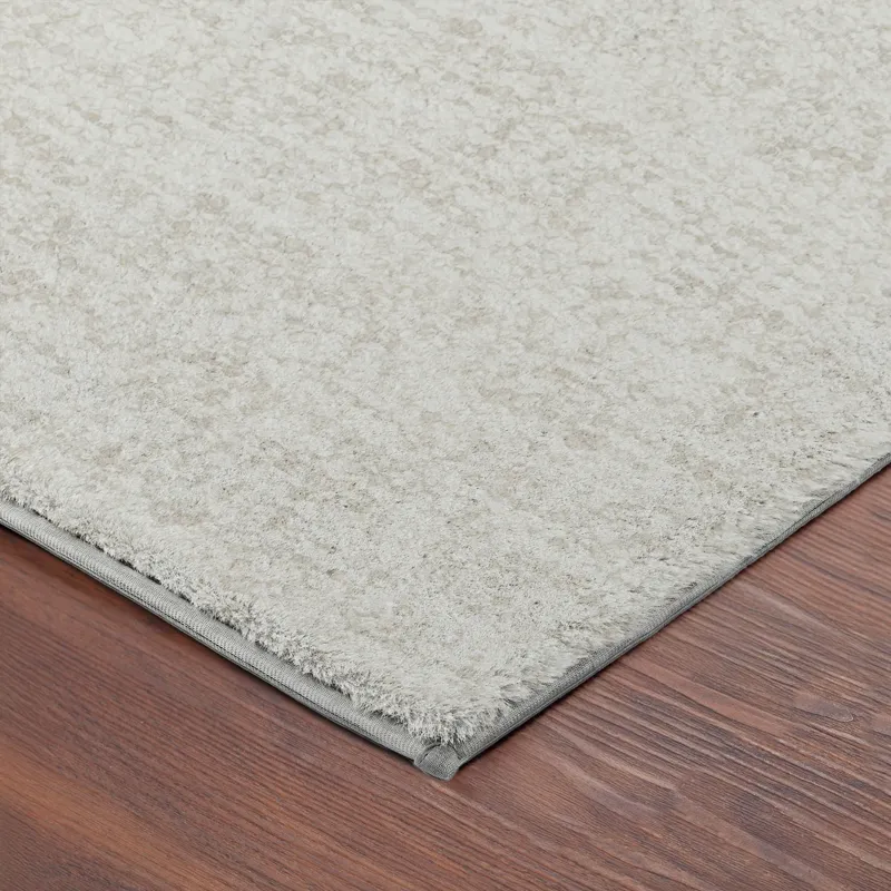 Luxury Washable Voyage Ivory 2\'3\" x 7\'6\" Runner Rug