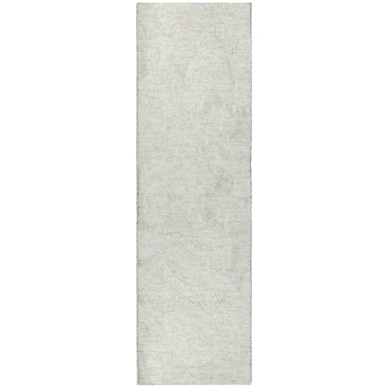 Luxury Washable Voyage Ivory 2\'3\" x 7\'6\" Runner Rug