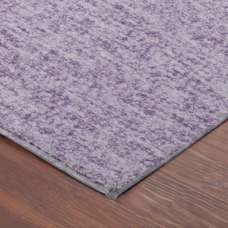 Luxury Washable Voyage Lavender 2\'3\" x 7\'6\" Runner Rug