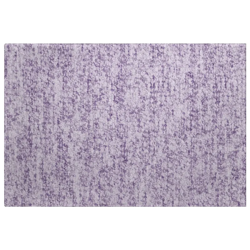 Luxury Washable Voyage Lavender 1\'8\" x 2\'6\" Rug