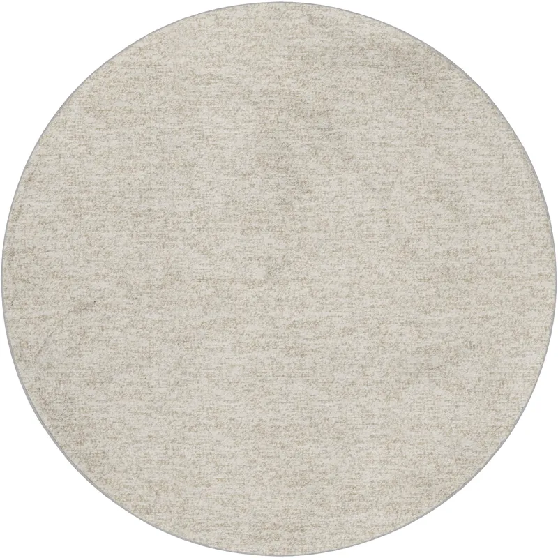 Luxury Washable Voyage Linen 8\' x 8\' Round Rug
