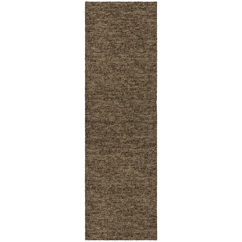 Luxury Washable Voyage Mocha 2\'3\" x 7\'6\" Runner Rug
